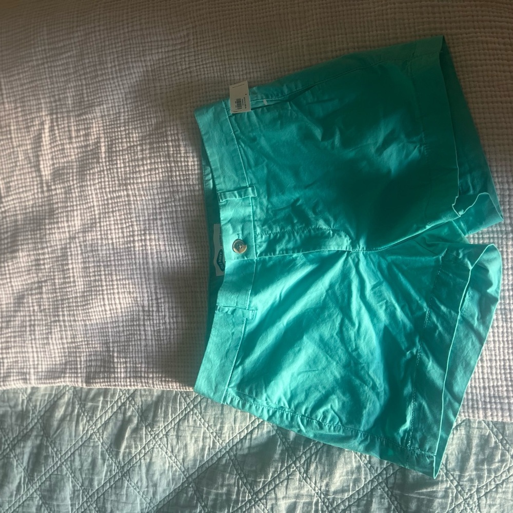NWT OLD NAVY EVERYDAY SHORTS SIZE 8 Women's Teal Shorts